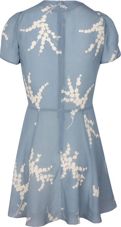 Réalisation Par The Luella Silk Mini Dress In Summer Loving Blue UK XXS