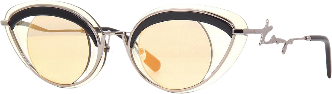 Kenzo Metallic /black Mirrored Side Logo Kz40001u Sunglasses