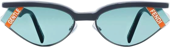 X Gentle Monster Fendi No. 1 Black / Orange Sunglasses