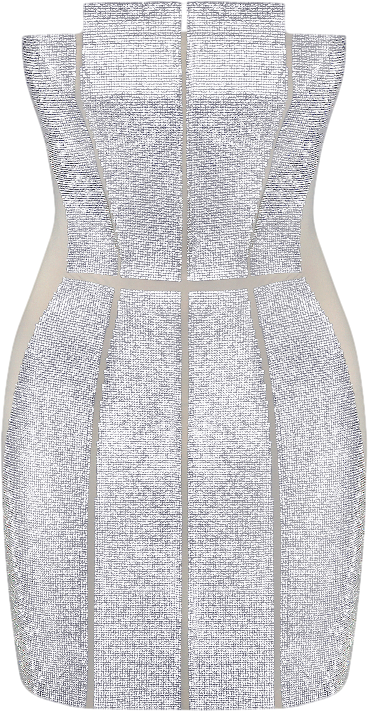NUE Studio Nude Diva Rhinestone embellished Mini Dress UK 6