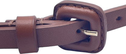 zeynep arcay Skinny Leather Belt In Brown UK S