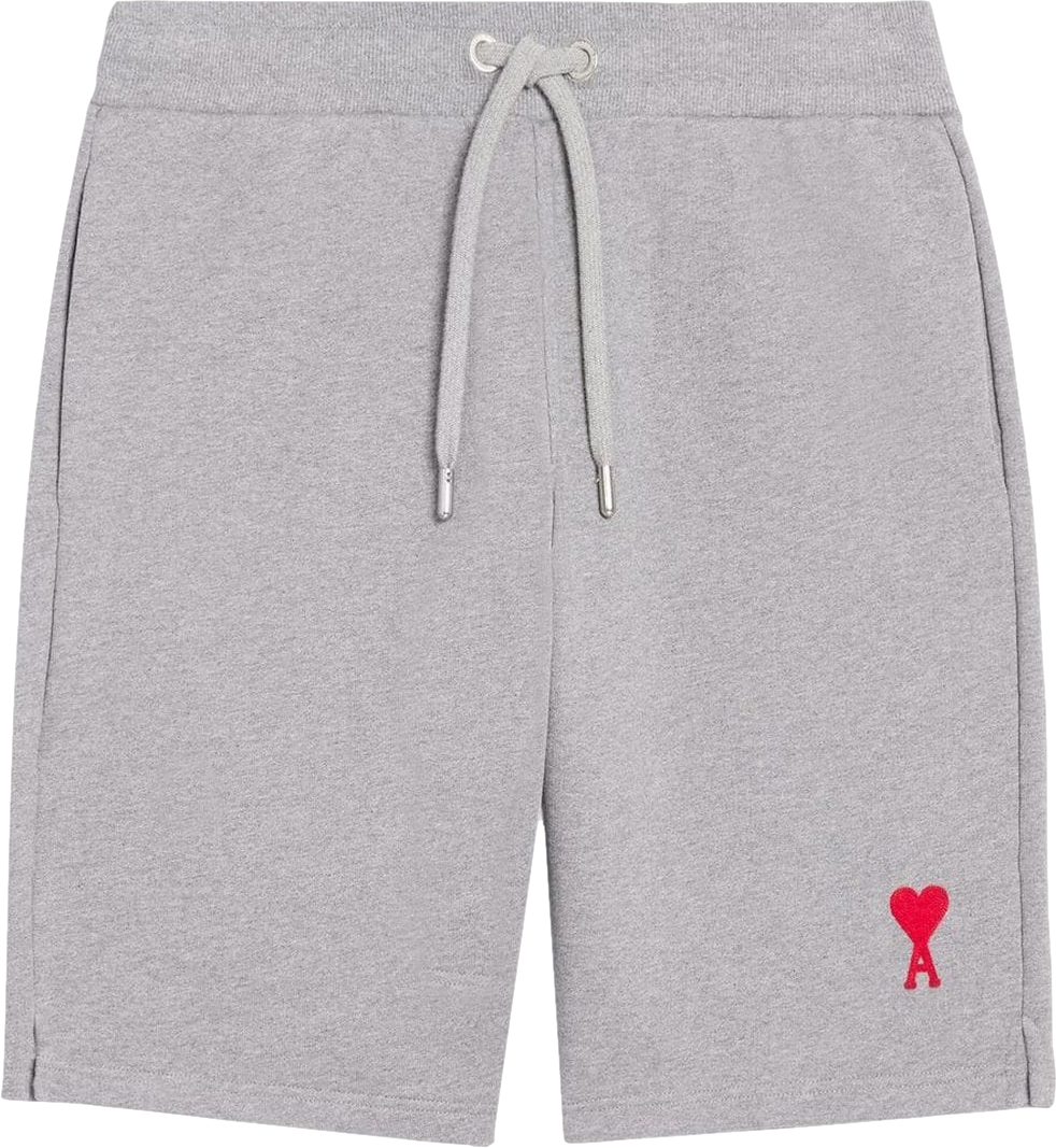 Ami Paris Grey Embroidered-logo Track Shorts BNWT UK M