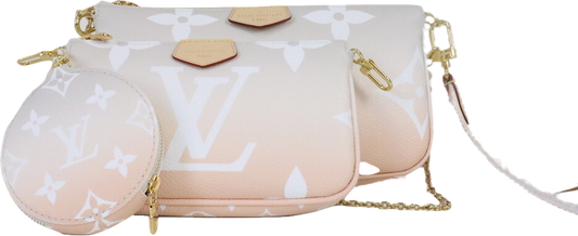 Louis Vuitton Ltd.Edition Nude Multi Pochette, Pool Ombre Mist Handbag