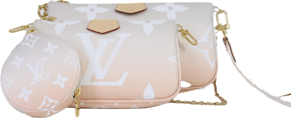 Louis Vuitton Ltd.Edition Nude Multi Pochette, Pool Ombre Mist Handbag