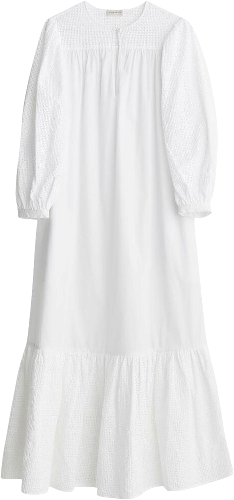 malene birger Darcya Organic Cotton Dress Pure White UK XL