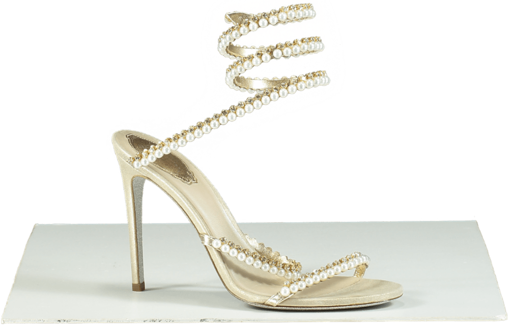 René Caovilla Cleo Pearl - Embellished Sandals UK 6 EU 39 👠 - Reliked