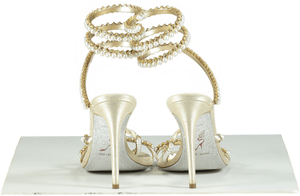 René Caovilla Cleo Pearl - Embellished Sandals UK 6 EU 39 👠 - Reliked