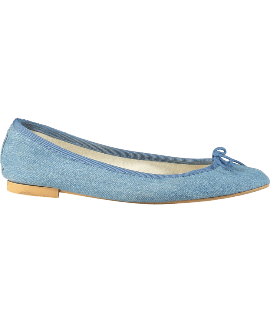 Repetto Paris Blue Denim Camille Ballet Flats UK 5 EU 38 👠 - Reliked