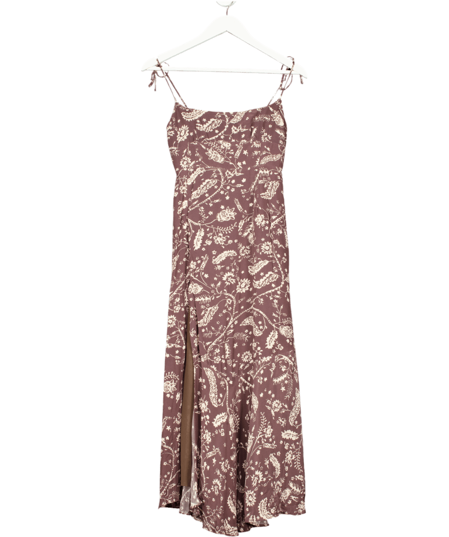 Reve The Label Brown Nell Dress - Paisley Print UK XS - Reliked