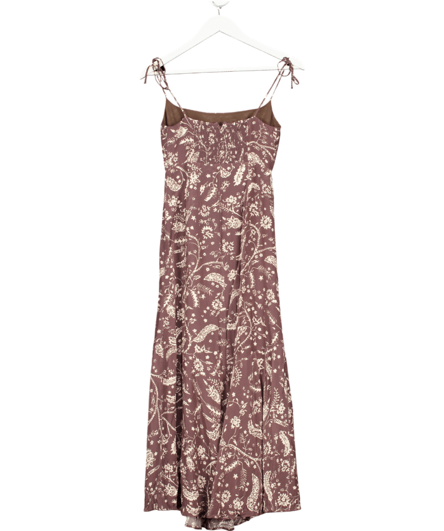 Reve The Label Brown Nell Dress - Paisley Print UK XS - Reliked