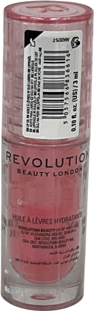Revolution Pout Lip Oil Glam Pink 3ml - Reliked