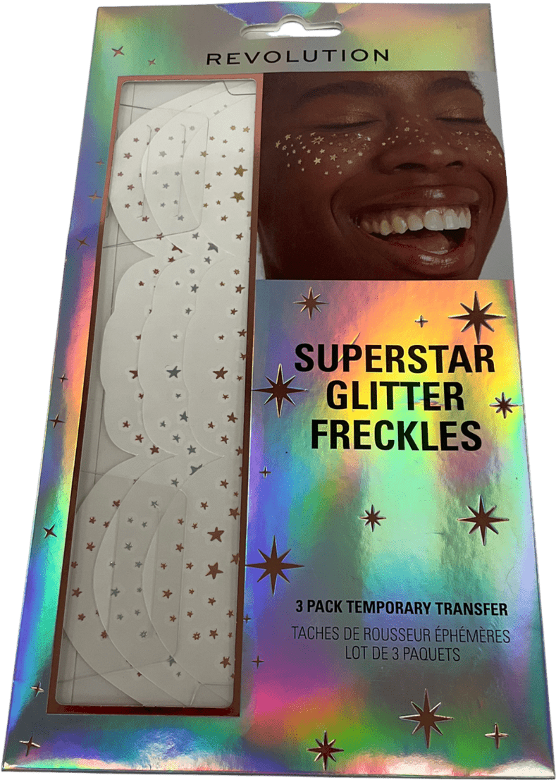 Revolution Superstar Glitter Freckles Temporary Tattoo Set 3 pack - Reliked