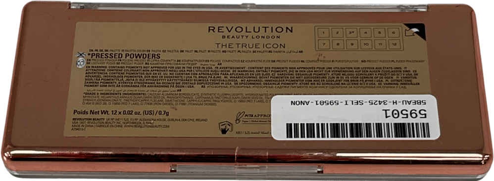 Revolution The True Icon Bronze Eyeshadow Palette The True Icon X12 - Reliked
