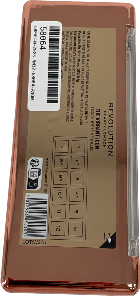 Revolution The Vibrant Icon Brights Eyeshadow Palette The Vibrant Icon One size - Reliked