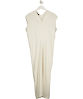 Rich Radi Q's Cream Maxi Dress UK S - Reliked