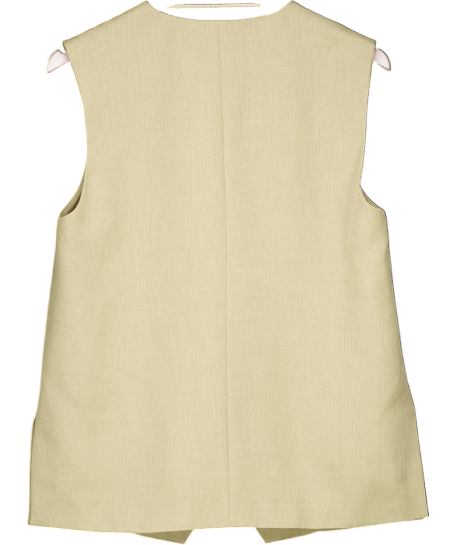 River Island Beige Petite Longline Waistcoat UK 8 - Reliked