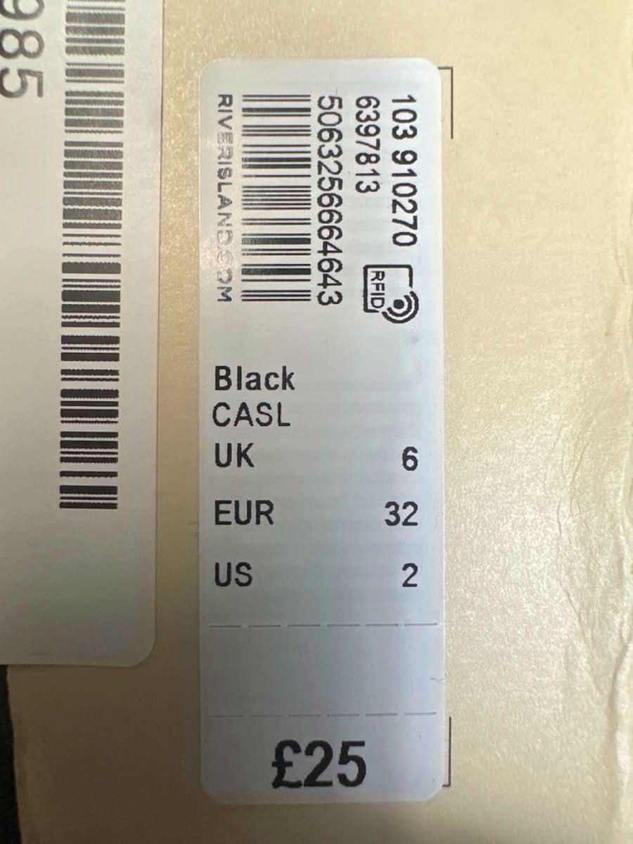 River Island Black and Ivory Tank Maxi Dress UK 6 - Reliked