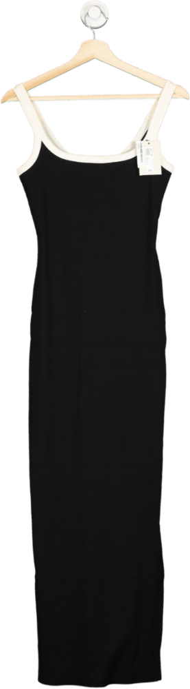 River Island Black and Ivory Tank Maxi Dress UK 6 - Reliked
