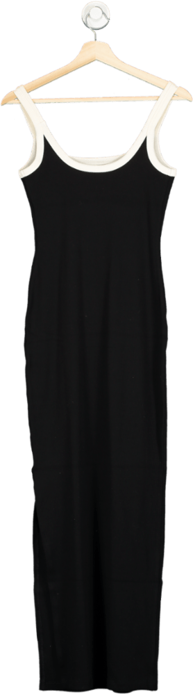 River Island Black and Ivory Tank Maxi Dress UK 6 - Reliked