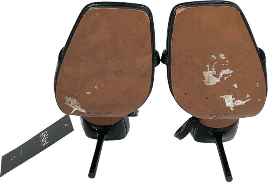 River Island Black High Heel With Asymmetric Detail UK 5 EU 38 👠 - Reliked