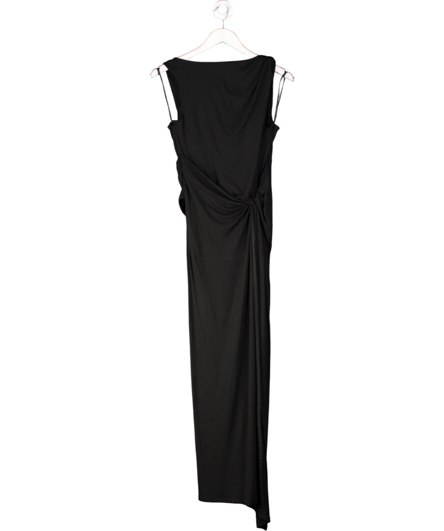 River Island Black Knot Maxi Dress UK 8 - Reliked