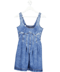 River Island Blue Denim Seamed Mini Dress UK 6 - Reliked