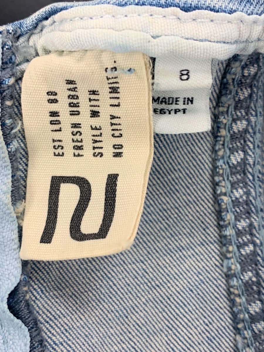 River Island Blue Puff - Sleeve Denim Mini Dress UK 8 - Reliked