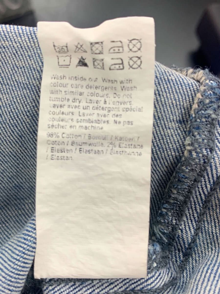 River Island Blue Puff - Sleeve Denim Mini Dress UK 8 - Reliked