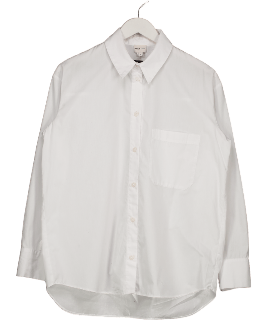 River Island Classic White Shirt UK 10 - Reliked