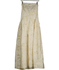 River Island Cream Sleeveless Bandeau Midi Dress UK 6 - Reliked