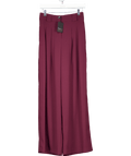 River Island Dark Red Wide Leg Tailored Trousers UK 8 - Reliked