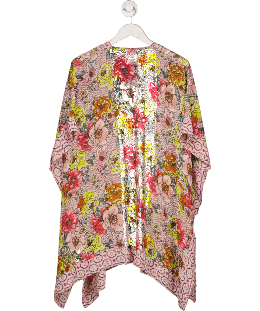 River Island Multicoloured Floral Embellished Kimono Top UK M - Reliked