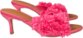 River Island Pink Flower Heeled Mule Sandals UK 7 EU 40 👠 - Reliked
