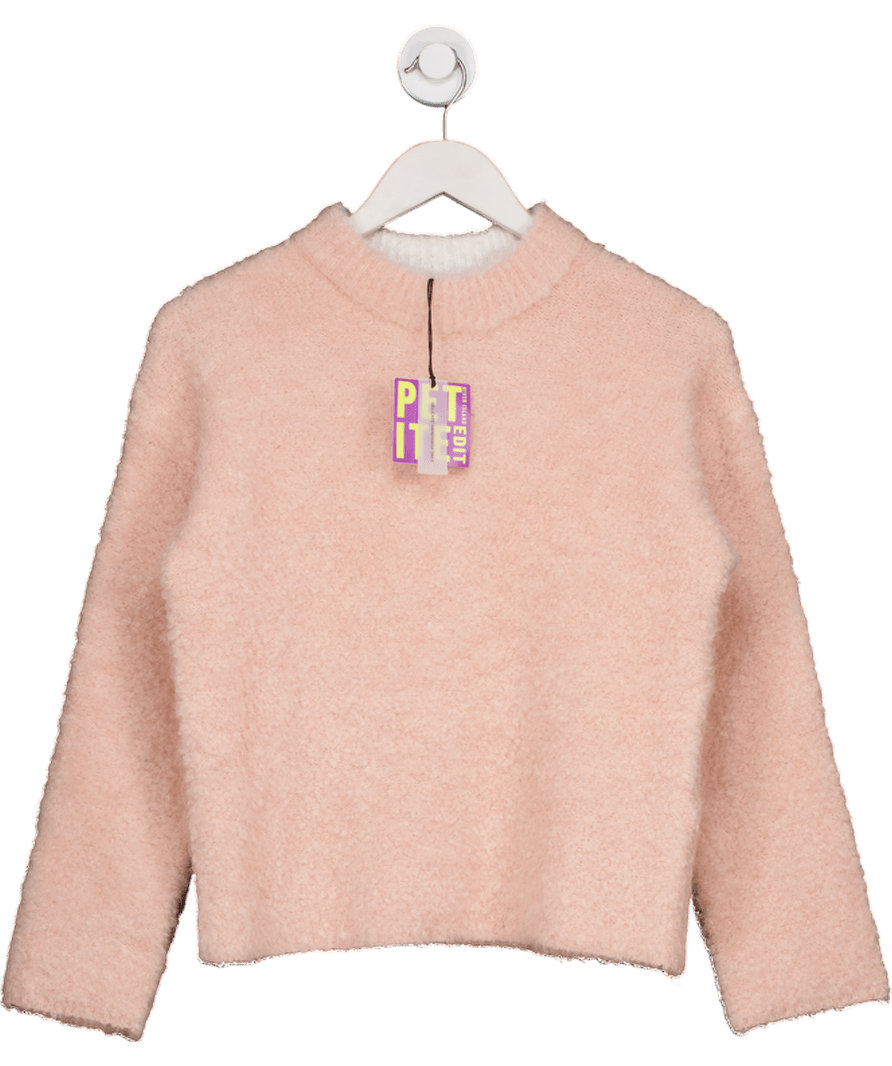 River Island Pink Fluffy Supersoft Knit Jumper Petite UK S - Reliked