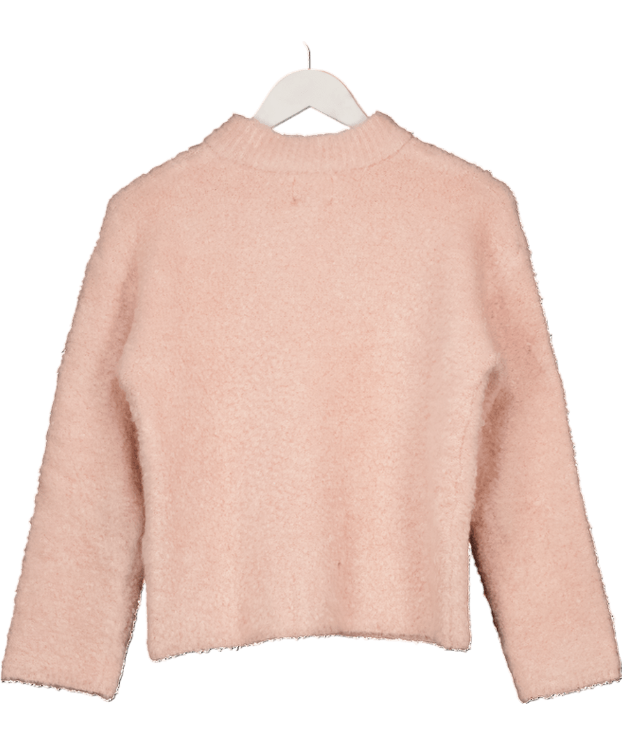 River Island Pink Fluffy Supersoft Knit Jumper Petite UK S - Reliked
