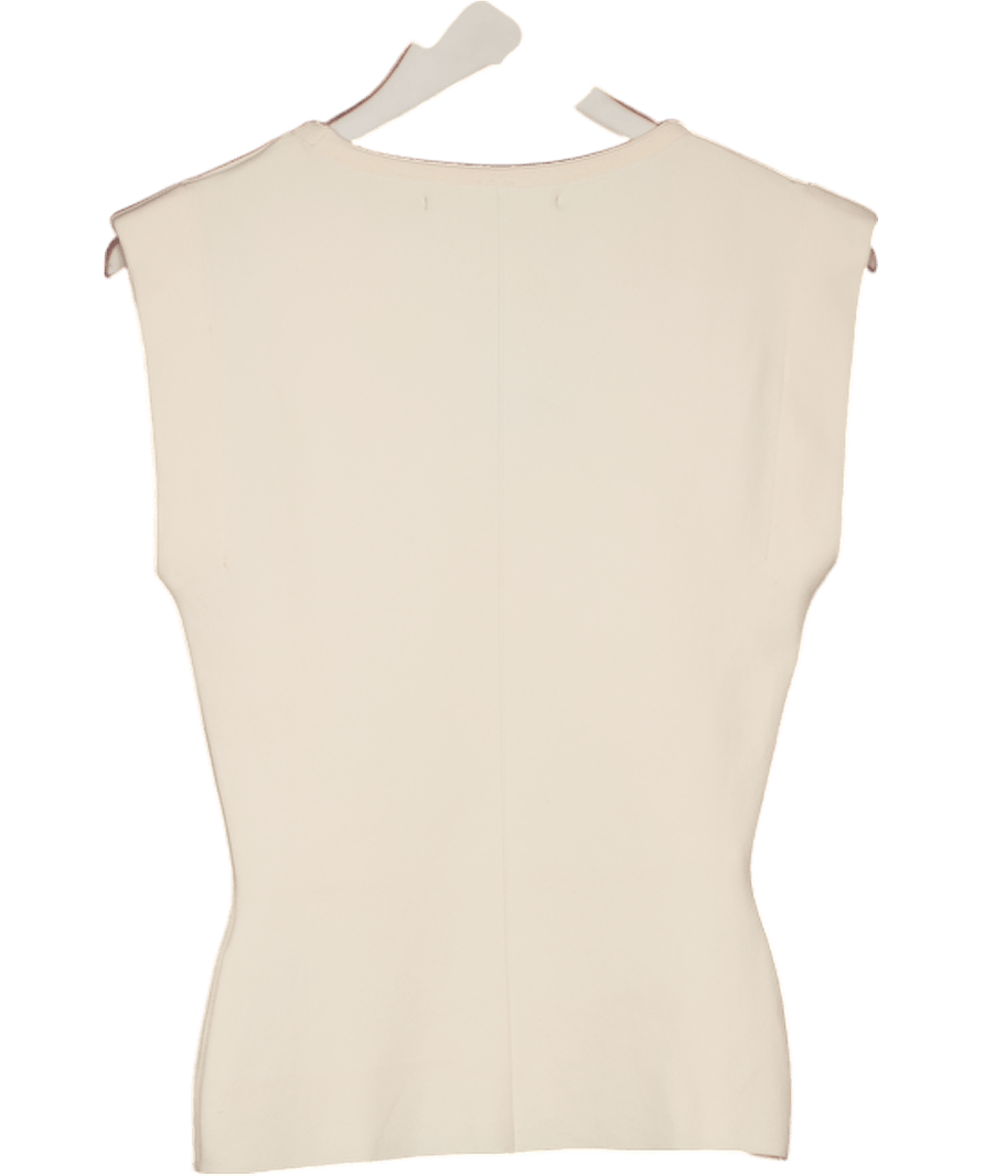 River Island Pink Knit Fitted Sleeveless Top UK S - Reliked