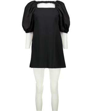 River Island Puff Sleeve Little Black Dress UK 12