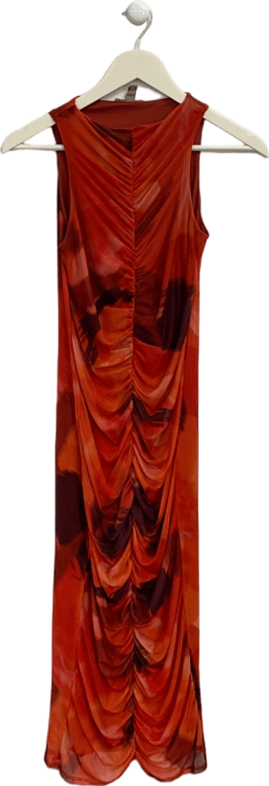 River Island Red Ruched Dress UK 6 - Reliked