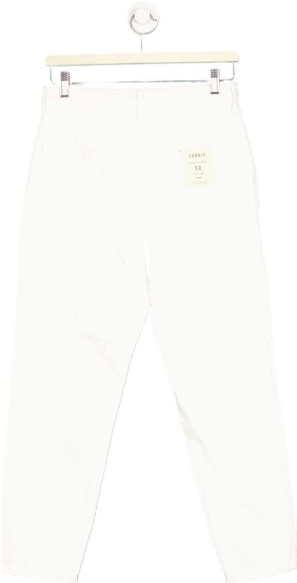 River Island White Carrie Denim Zone Jeans UK 8R - Reliked
