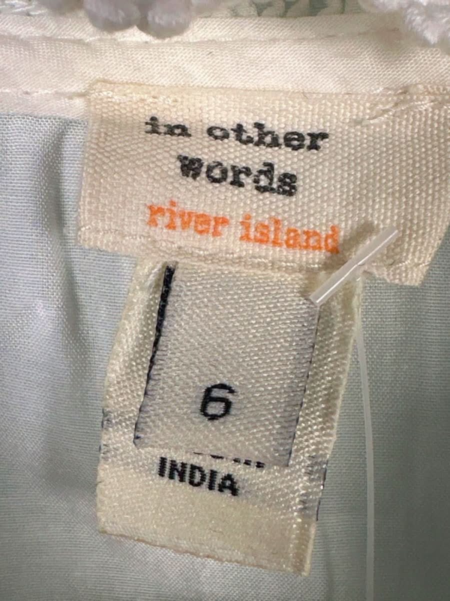 River Island White Lace Trim Blouse UK 6 - Reliked