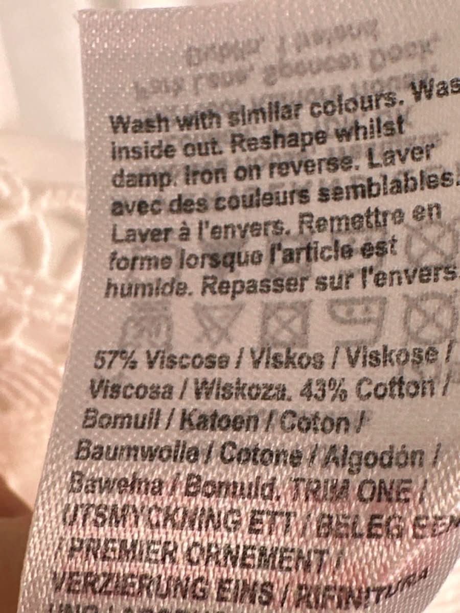 River Island White Lace Trim Blouse UK 6 - Reliked