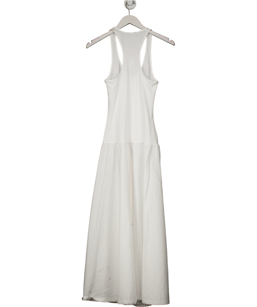 River Island White Sleeveless Scoop Neck Maxi Dress UK S - Reliked