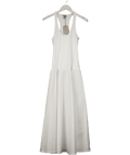 River Island White Sleeveless Scoop Neck Maxi Dress UK S - Reliked