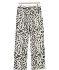 River Island White Spot Print Relaxed Straight Leg Jeans UK 10 - Reliked