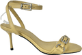 River Island Yellow Buckle Heeled Sandals UK 5 EU 38 👠 - Reliked