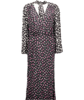 RIXO Black Anika Floral Crêpe Maxi Dress Sz L UK 14 - Reliked