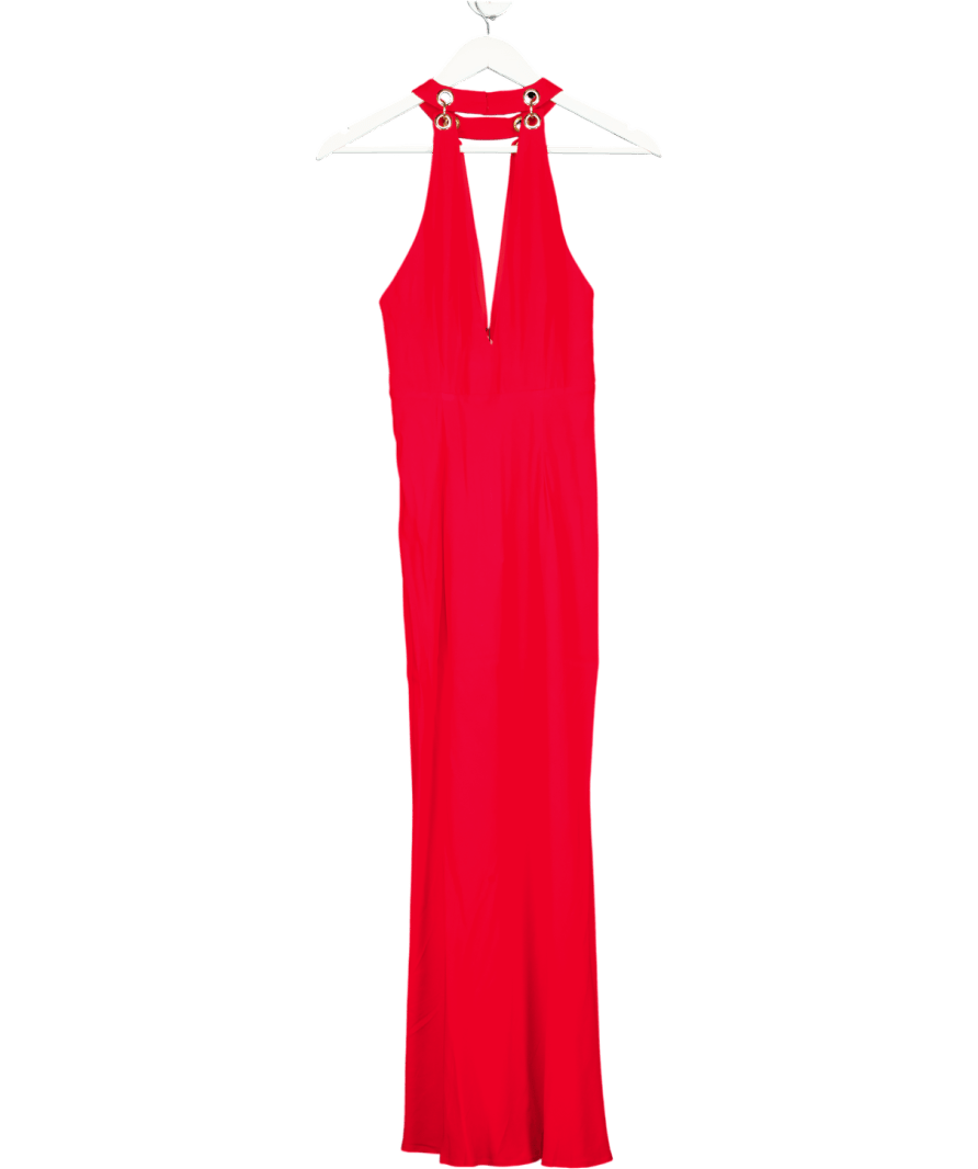 Rixo Red Eleanora Midi Dress UK XXS - Reliked