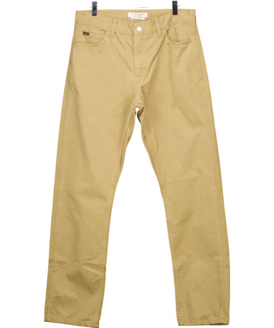 R.M. Williams Beige Ramco Drill Jeans W30 - Reliked