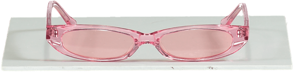 Roberi & Fraud Frances pink acetate Logo arm sunglasses - Reliked