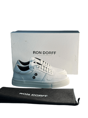 Ron Dorff White Whie Leather Urban Tennis Trainers UK 3 EU 36